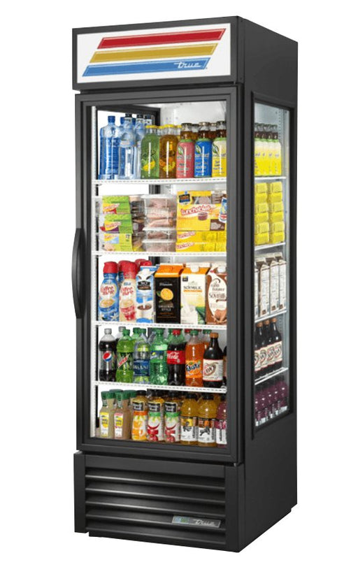 True GEM-23-HC~TSL01 Merchandiser Refrigerator, 27 1/2" Wide, 1 Door, 4 Shelves - TheChefStore.Com