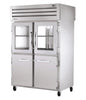 True STA2RPT-2HG/2HS-2G-HC Pass-Thru Refrigerator, 52 5/8" Wide, 4 Front / 2 Back Doors, STA Spec Series - TheChefStore.Com