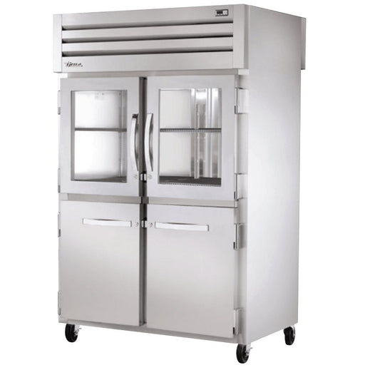 True STA2RPT-2HG/2HS-2S-HC Pass-Thru Refrigerator, 52 5/8" Wide, 4 Front / 2 Back Doors, STA Spec Series - TheChefStore.Com