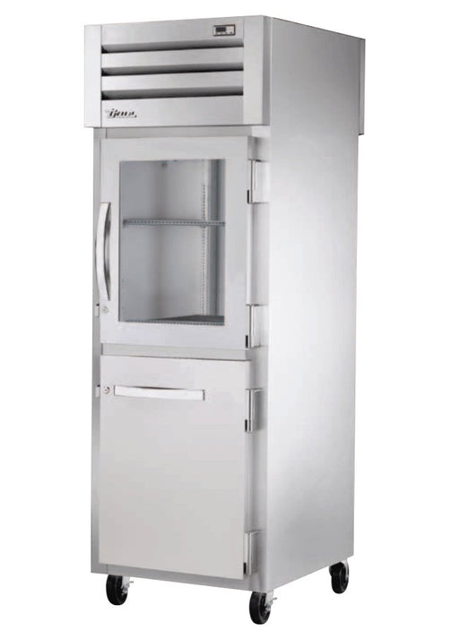 True STG1RPT-1HG/1HS-1S-HC Pass-Thru Refrigerator, 27 1/2" Wide, 2 Front / 1 Back Doors, STG Spec Series - TheChefStore.Com