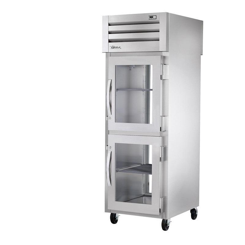 True STG1RPT-2HG-1G-HC Pass-Thru Refrigerator, 27 1/2" Wide, 2 Front / 1 Back Doors, STG Spec Series - TheChefStore.Com