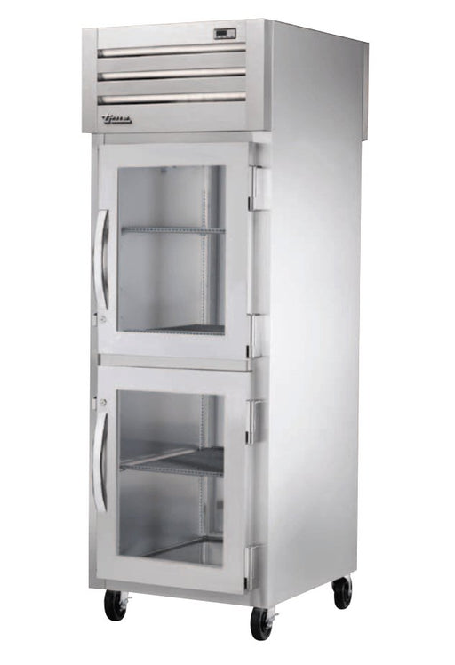 True STG1RPT-2HG-1S-HC Pass-Thru Refrigerator, 27 1/2" Wide, 2 Front / 1 Back Doors, STG Spec Series - TheChefStore.Com