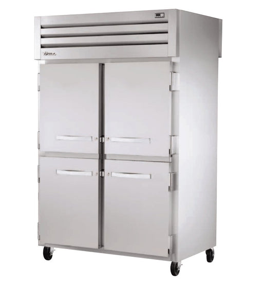 True STG2RPT-4HS-2G-HC Pass-Thru Refrigerator, 52 5/8" Wide, 4 Front / 2 Back Doors, STG Spec Series - TheChefStore.Com