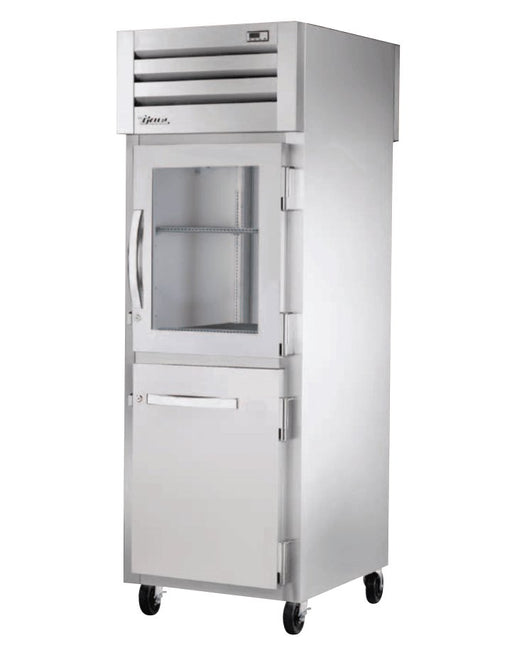 True STR1RPT-1HG/1HS-1S-HC Pass-Thru Refrigerator, 27 1/2" Wide, 2 Front / 1 Back Doors, STR Spec Series - TheChefStore.Com