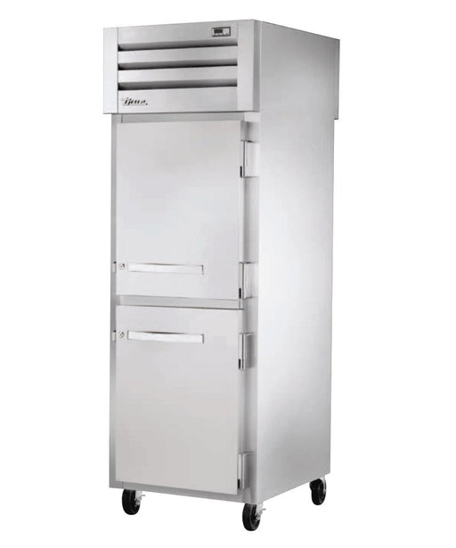 True STR1RPT-2HS-1S-HC Pass-Thru Refrigerator, 27 1/2" Wide, 2 Front / 1 Back Doors, STR Spec Series - TheChefStore.Com