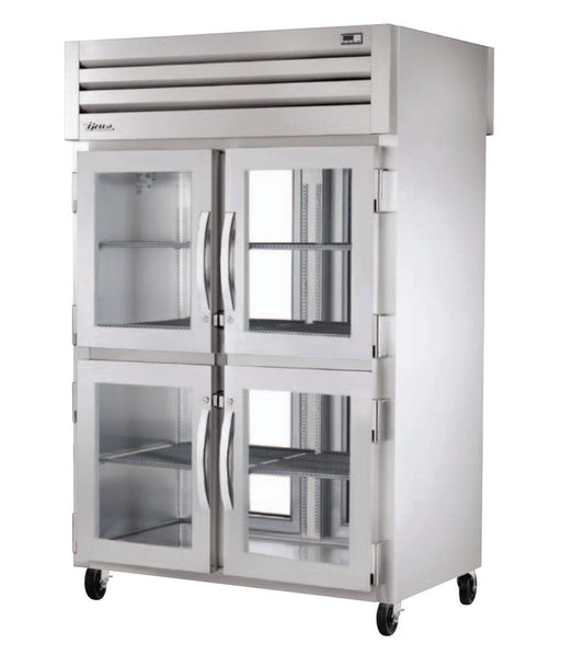 True STR2RPT-4HG-2G-HC Pass-Thru Refrigerator, 52 5/8" Wide, 4 Front / 2 Back Doors, STR Spec Series - TheChefStore.Com