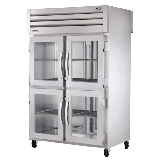 True STR2RPT-4HG-2S-HC Pass-Thru Refrigerator, 52 5/8" Wide, 4 Front / 2 Back Doors, STR Spec Series - TheChefStore.Com