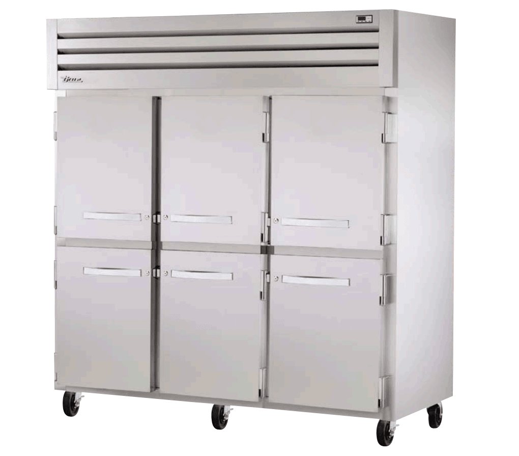 True STR3R-6HS Reach-In Refrigerator, 77 3/4" Wide, 6 Doors, STR Spec Series - TheChefStore.Com