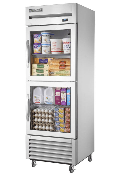 True T-23G-2-HC~FGD01 Reach-In Refrigerator, 27" Wide, 2 Doors, 3 Shelves, T-Series - TheChefStore.Com