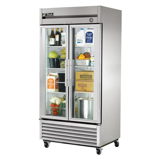 True T-35G-HC~FGD01 Reach-In Refrigerator, 39 5/8" Wide, 2 Doors, 6 Shelves, T-Series - TheChefStore.Com