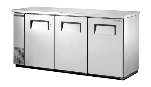 True TBB-24-72-S-HC Back Bar Cooler, 73 1/8" Wide, 3 Doors - TheChefStore.Com