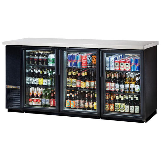 True TBB-24-72G-HC-LD Back Bar Cooler, 73 1/8" Wide, 3 Doors - TheChefStore.Com