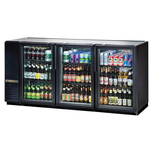 True TBB-24GAL-72G-HC-LD Back Bar Cooler, 71 7/8" Wide, 3 Doors - TheChefStore.Com