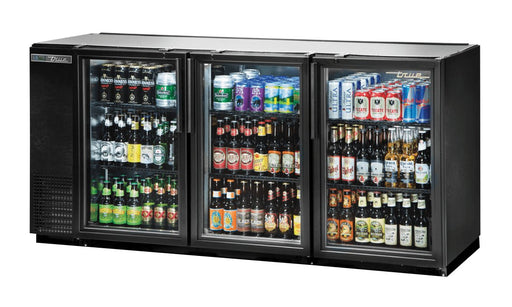 True TBB-24GAL-72G-HC-LD Back Bar Cooler, 71 7/8" Wide, 3 Doors - TheChefStore.Com