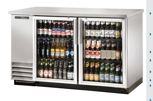 True TBB-2G-S-HC-LD Back Bar Cooler, 58 7/8" Wide, 2 Doors - TheChefStore.Com