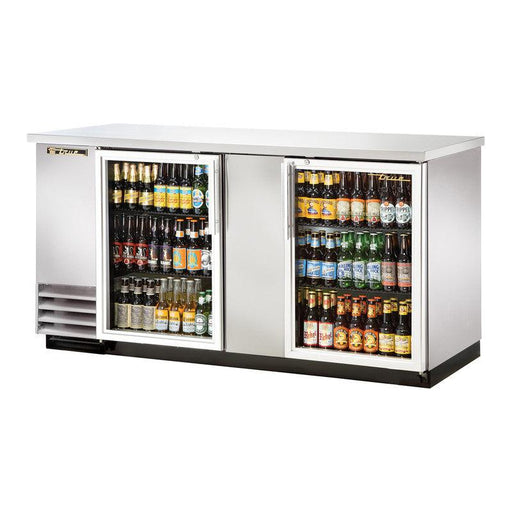 True TBB-3G-S-HC-LD Back Bar Cooler, 69 1/8" Wide, 2 Doors - TheChefStore.Com