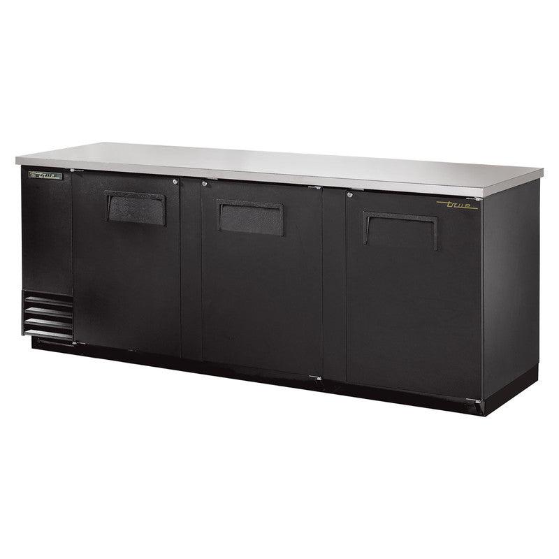 True TBB-4-HC Back Bar Cooler, 90 3/8" Wide, 3 Doors - TheChefStore.Com