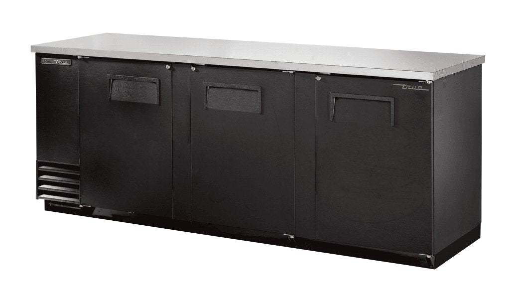 True TBB-4-HC Back Bar Cooler, 90 3/8" Wide, 3 Doors - TheChefStore.Com