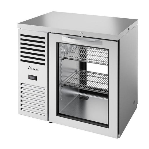 True TBR36-PTSZ1-L-S-G-G-1 Pass-Thru Back Bar Cooler, 36" Wide, 2 Doors - TheChefStore.Com