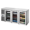 True TBR72-RISZ1-L-S-GGG-1 Back Bar Cooler, 72" Wide, 3 Doors - TheChefStore.Com