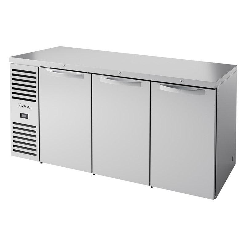 True TBR72-RISZ1-L-S-SSS-1 Back Bar Cooler, 72" Wide, 3 Doors - TheChefStore.Com