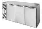 True TBR84-RISZ1-L-S-SSS-1 Back Bar Cooler, 84" Wide, 3 Doors - TheChefStore.Com