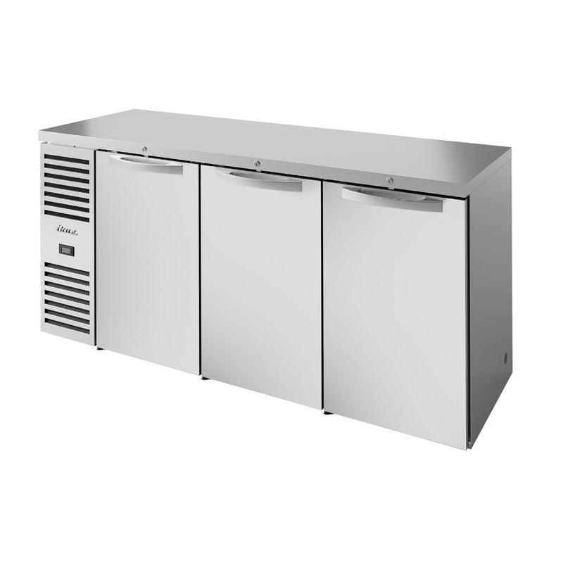 True TBR84-RISZ1-L-S-SSS-1 Back Bar Cooler, 84" Wide, 3 Doors - TheChefStore.Com