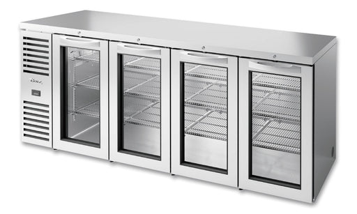 True TBR92-RISZ1-L-S-GGGG-1 Back Bar Cooler, 92" Wide, 4 Doors - TheChefStore.Com