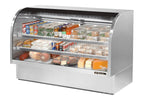 True TCGG-72-S-LD Refrigerated Deli Display Case, 72 1/4" Wide, 2 Doors, 2 Shelves - TheChefStore.Com