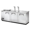 True TDD-4CT-S-HC Beer Dispenser, 90 3/8" Wide, 3 Doors - TheChefStore.Com