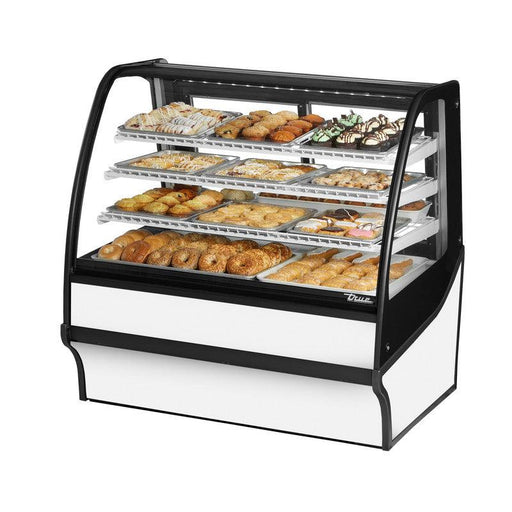 True TDM-DC-48-GE/GE-S-W Non-Refrigerated Bakery Display Case, 48 1/4" Wide, 2 Doors, 3 Shelves - TheChefStore.Com