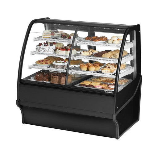 True TDM-DZ-48-GE/GE-B-W Refrigerated and Non Refrigerated Display Case, 48 1/4" Wide, 2 Doors, 6 Shelves - TheChefStore.Com