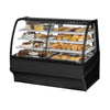 True TDM-DZ-59-GE/GE-B-W Refrigerated and Non Refrigerated Display Case, 59 1/4" Wide, 2 Doors, 6 Shelves - TheChefStore.Com