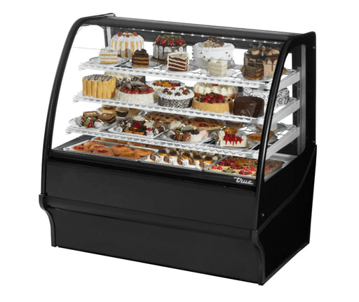 True TDM-R-48-GE/GE-B-W Refrigerated Bakery Display Case, 48 1/4" Wide, 2 Doors, 3 Shelves - TheChefStore.Com