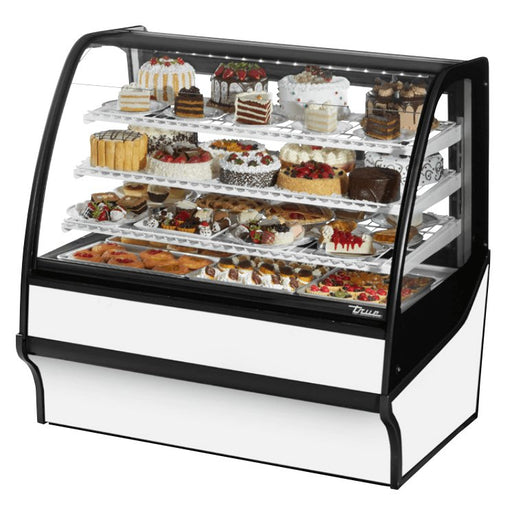 True TDM - R - 48 - GE/GE - W - W Refrigerated Bakery Display Case, 48 1/4" Wide, 2 Doors, 3 Shelves