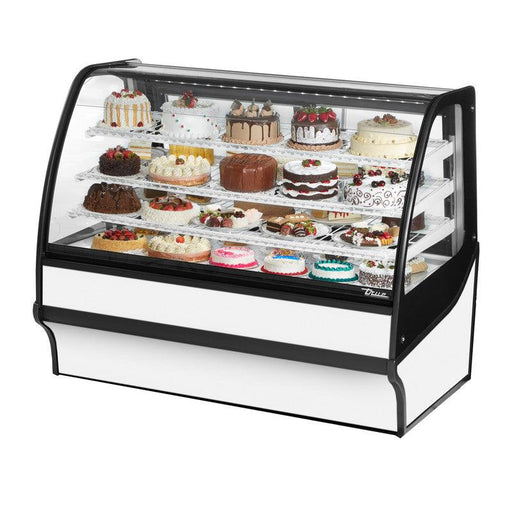True TDM-R-59-GE/GE-S-W Refrigerated Bakery Display Case, 59 1/4" Wide, 2 Doors, 3 Shelves - TheChefStore.Com