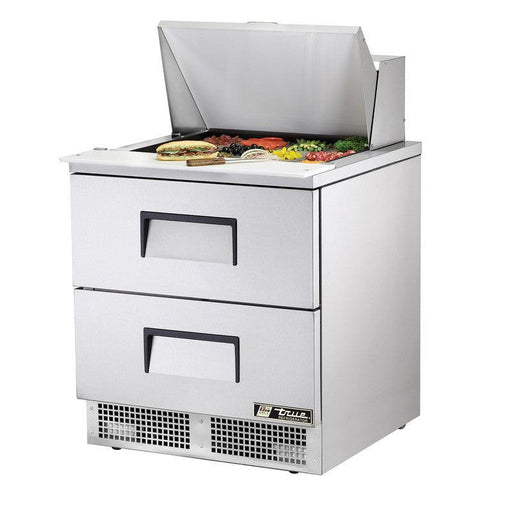 True TFP-32-12M-D-2 Sandwich Prep Table, 32 1/8" Wide, 12 Pans (Tops) - TheChefStore.Com