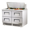 True TFP-48-18M-D-4~SPEC3 Sandwich Prep Table, 48 1/8" Wide, 18 Pans (Tops) - TheChefStore.Com