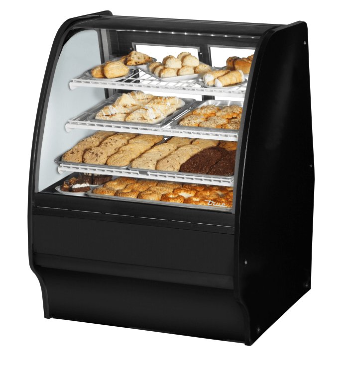 True TGM-DC-36-SC/SC-S-S Non-Refrigerated Bakery Display Case, 36 1/4" Wide, 2 Doors, 6 Shelves - TheChefStore.Com