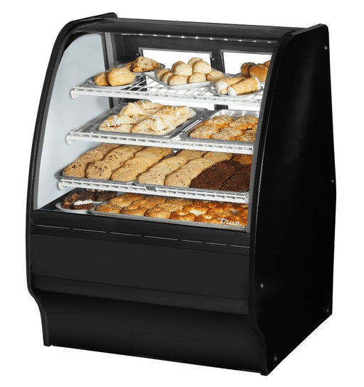 True TGM-DC-36-SC/SC-W-W Non-Refrigerated Bakery Display Case, 36 1/4" Wide, 2 Doors, 6 Shelves - TheChefStore.Com