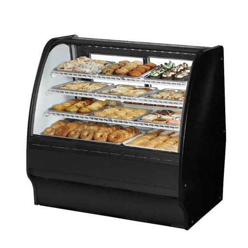 True TGM-DC-48-SC/SC-B-W Non-Refrigerated Bakery Display Case, 48 1/4" Wide, 2 Doors, 6 Shelves - TheChefStore.Com