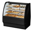 True TGM-DC-48-SC/SC-S-S Non-Refrigerated Bakery Display Case, 48 1/4" Wide, 2 Doors, 6 Shelves - TheChefStore.Com