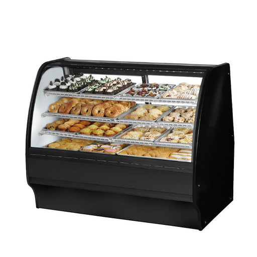 True TGM-DC-59-SC/SC-B-W Non-Refrigerated Bakery Display Case, 59 1/4" Wide, 2 Doors, 6 Shelves - TheChefStore.Com