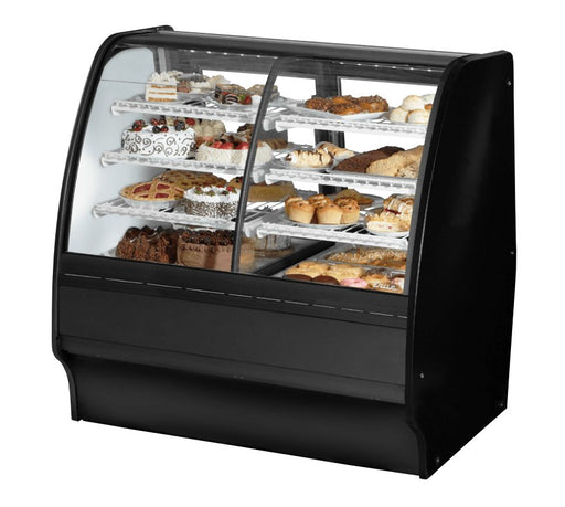 True TGM-DZ-48-SC/SC-B-W Refrigerated and Non Refrigerated Display Case, 48 1/4" Wide, 2 Doors, 6 Shelves - TheChefStore.Com