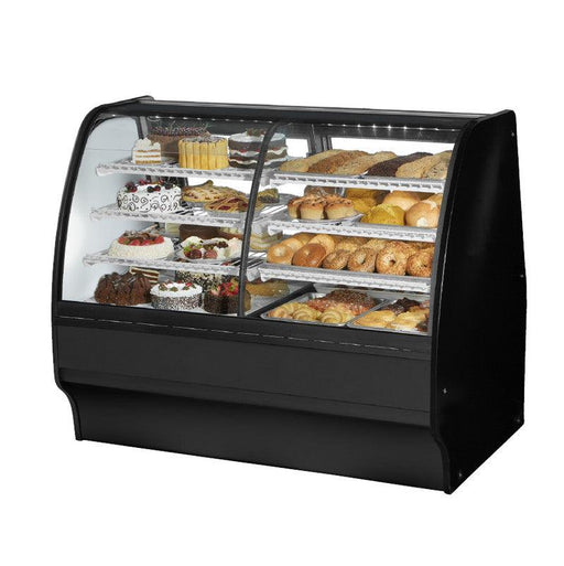 True TGM-DZ-59-SC/SC-B-W Refrigerated and Non Refrigerated Display Case, 59 1/4" Wide, 2 Doors, 6 Shelves - TheChefStore.Com