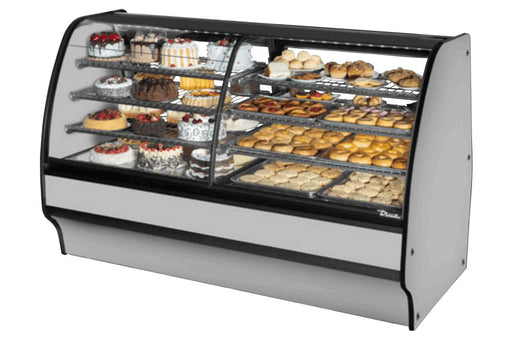 True TGM-DZ-77-SC/SC-S-S Refrigerated and Non Refrigerated Display Case, 77 1/4" Wide, 2 Doors, 6 Shelves - TheChefStore.Com