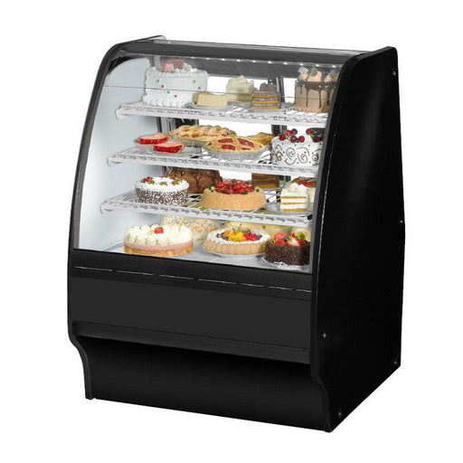 True TGM-R-36-SC/SC-S-S Refrigerated Bakery Display Case, 36 1/4" Wide, 2 Doors, 6 Shelves - TheChefStore.Com