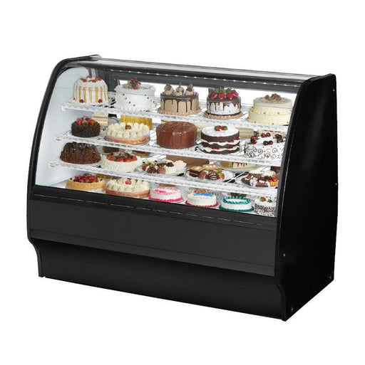 True TGM - R - 59 - SC/SC - B - W Refrigerated Bakery Display Case, 59 1/4" Wide, 2 Doors, 6 Shelves