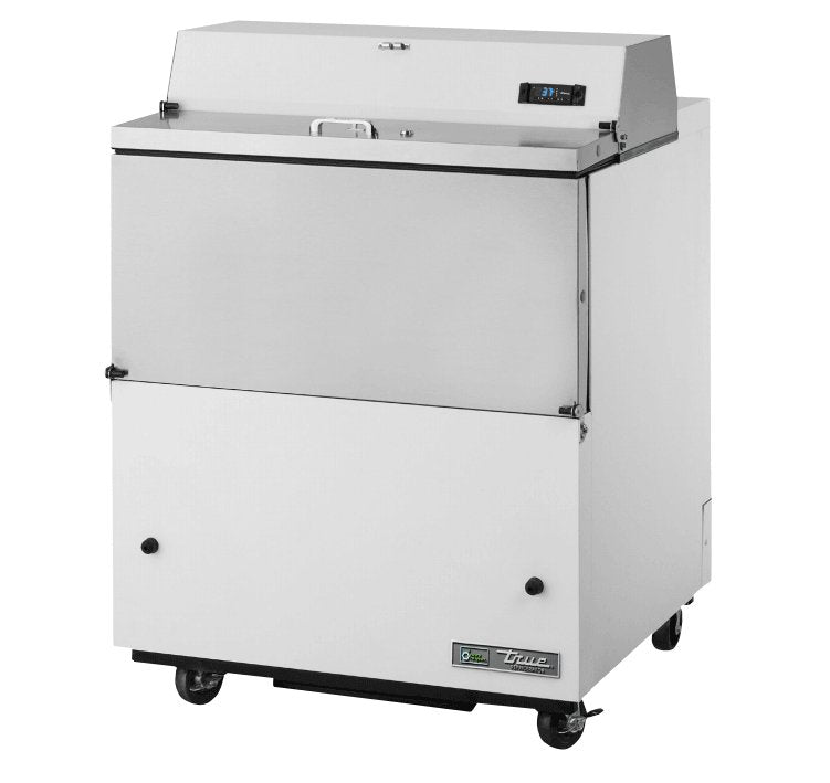 True TMC-34-HC Milk Cooler, 34" Wide, 2 Doors, 8 Crate Capacity, 2 Floor Racks - TheChefStore.Com