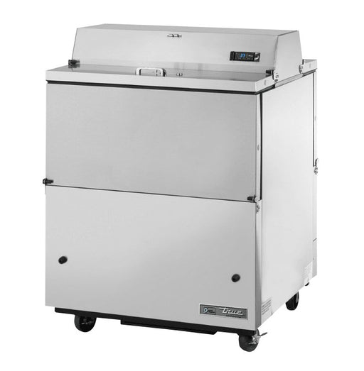 True TMC-34-S-DS-HC Milk Cooler, 34" Wide, 4 Doors, 8 Crate Capacity, 2 Floor Racks - TheChefStore.Com